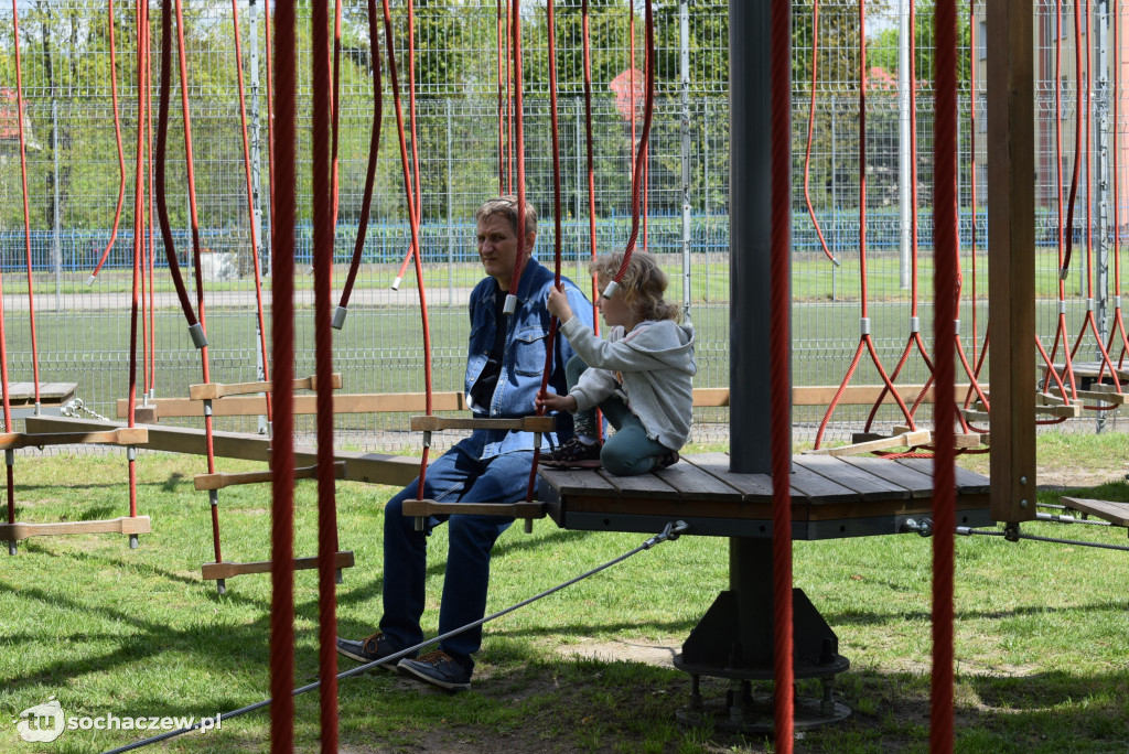 Park linowy w Chodakowie zaprasza