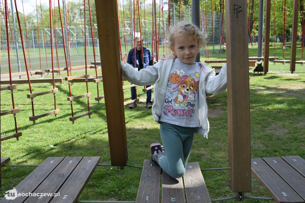 Park linowy w Chodakowie zaprasza