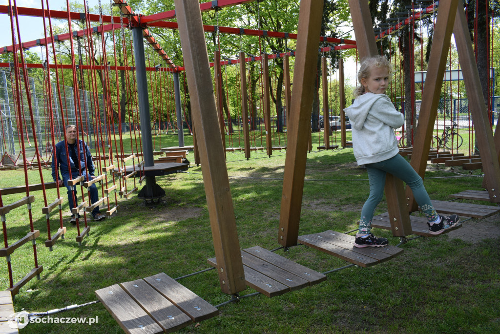 Park linowy w Chodakowie zaprasza