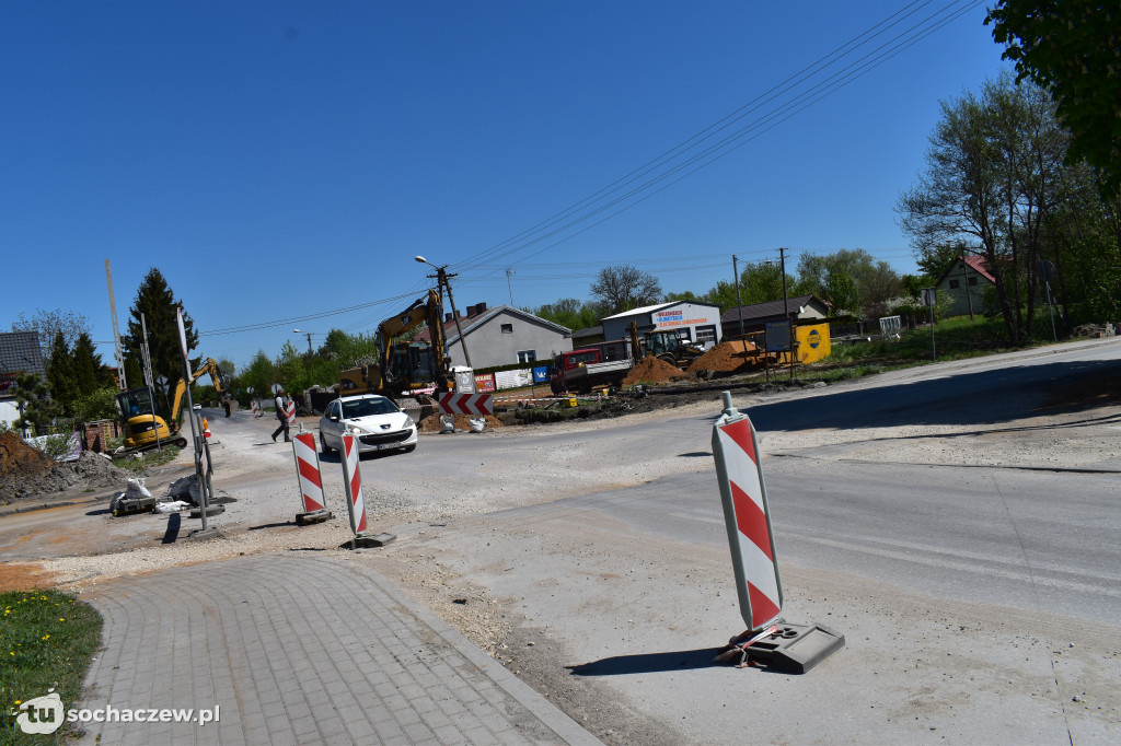 Budowa ronda w Żukowie