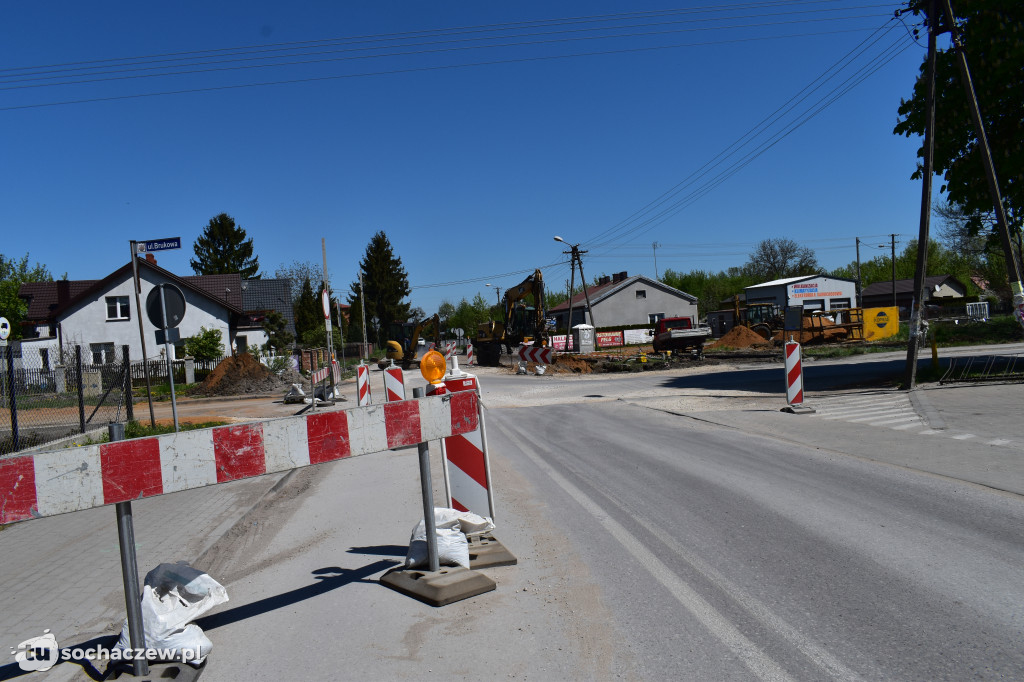 Budowa ronda w Żukowie