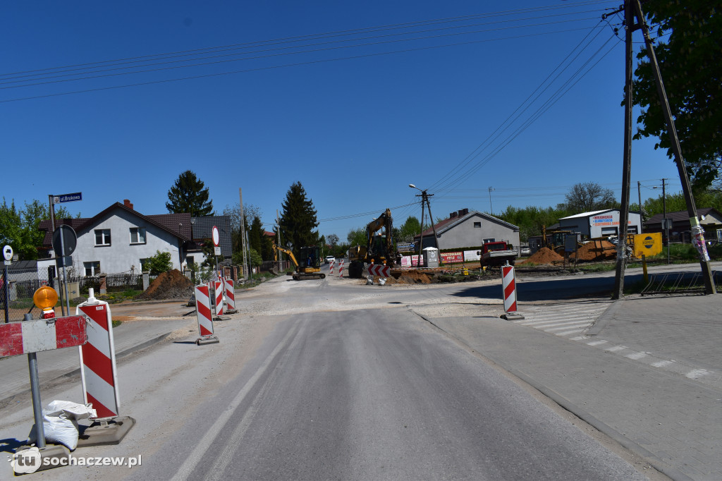 Budowa ronda w Żukowie
