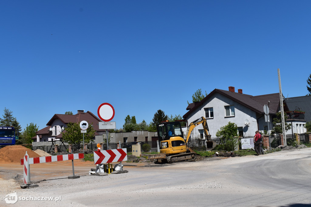 Budowa ronda w Żukowie