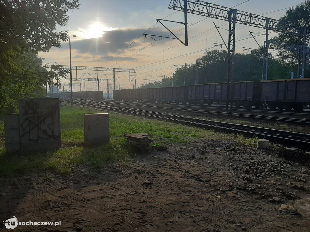 Wykolejenie pociągu w Sochaczewie