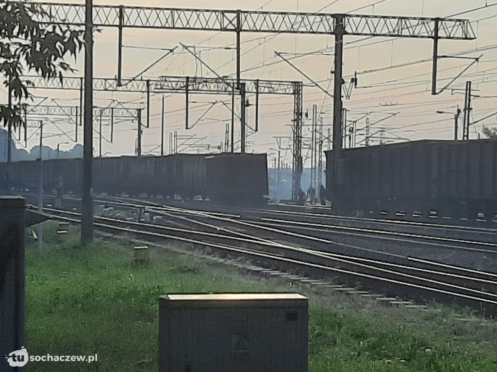 Wykolejenie pociągu w Sochaczewie