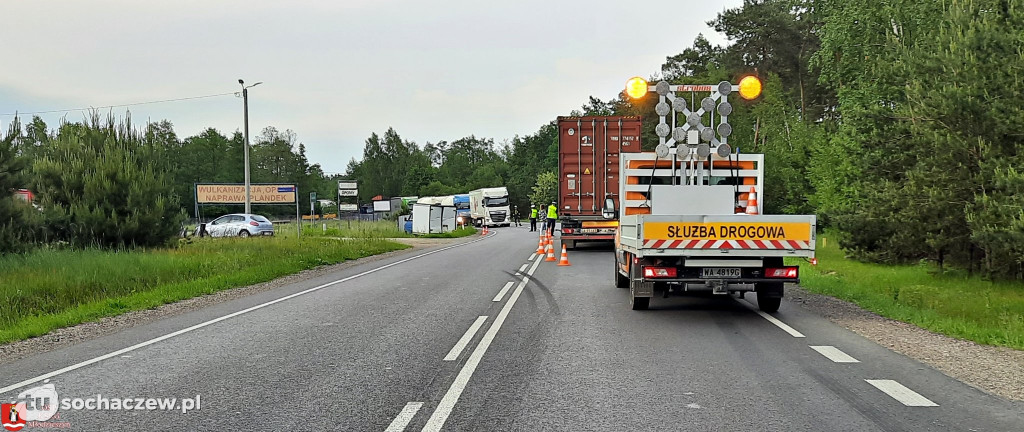 Wypadek na DK 50 w Radziwiłce