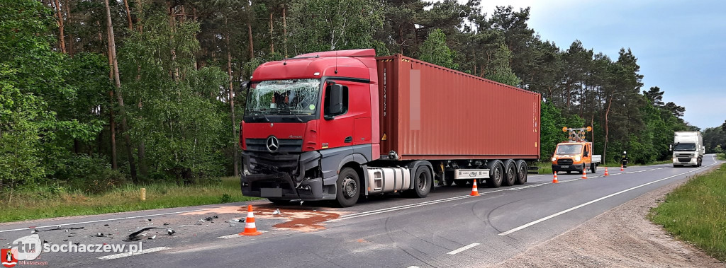 Wypadek na DK 50 w Radziwiłce