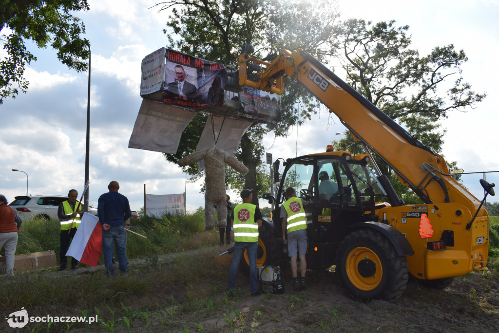 Protest przeciw budowie CPK na DK 92