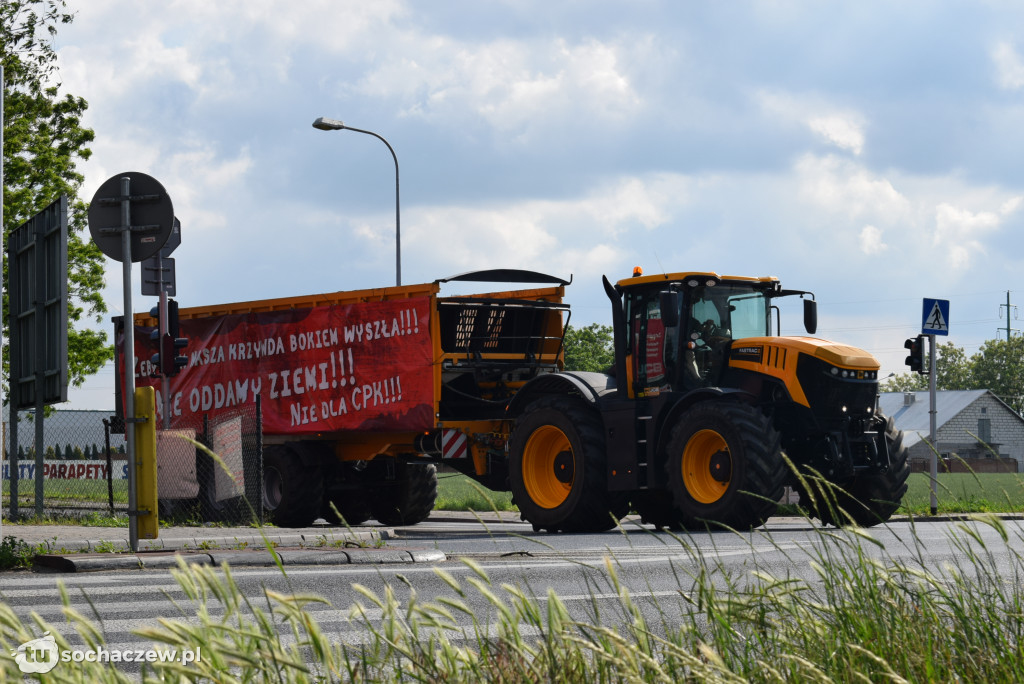 Protest przeciw budowie CPK na DK 92
