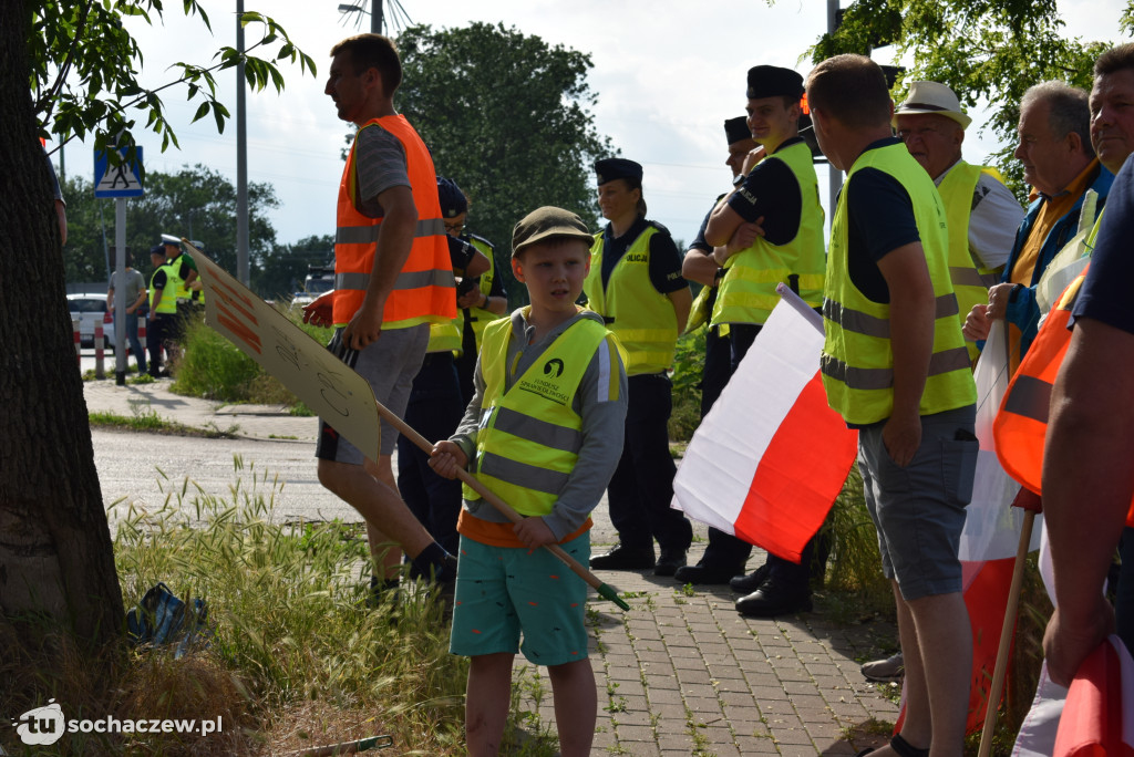 Protest przeciw budowie CPK na DK 92