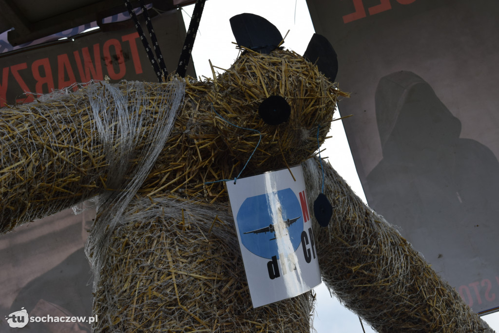 Protest przeciw budowie CPK na DK 92