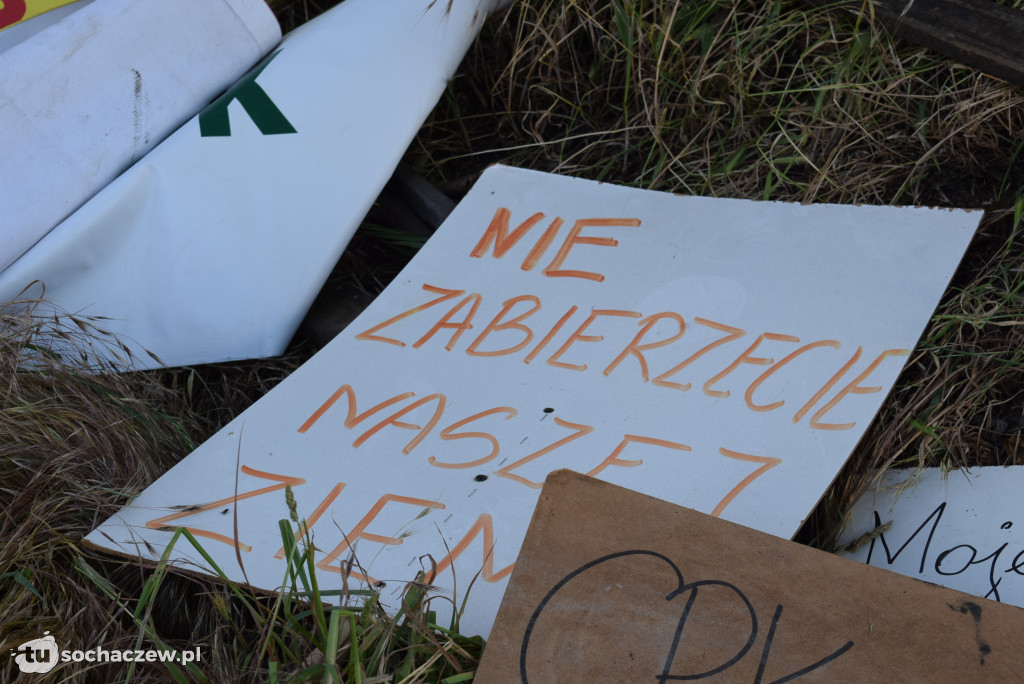 Protest przeciw budowie CPK na DK 92