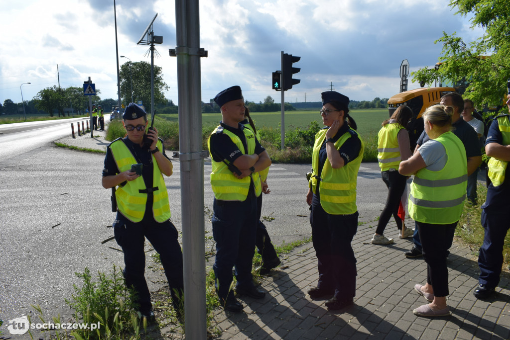 Protest przeciw budowie CPK na DK 92