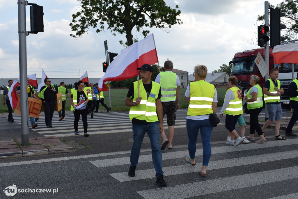 Protest przeciw budowie CPK na DK 92