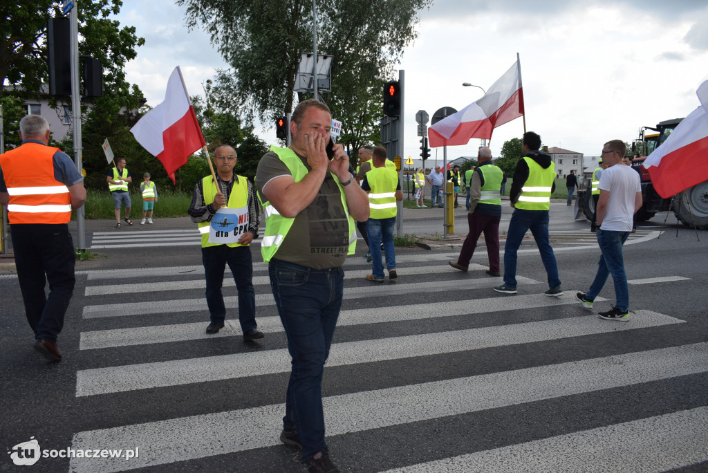 Protest przeciw budowie CPK na DK 92