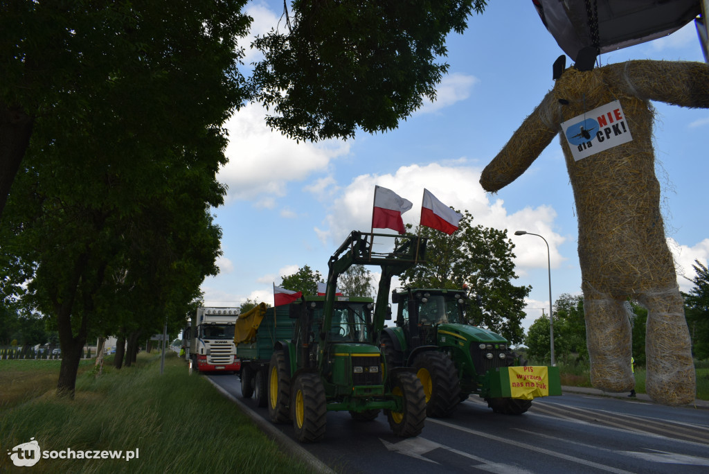 Protest przeciw budowie CPK na DK 92