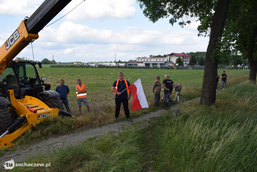 Protest przeciw budowie CPK na DK 92