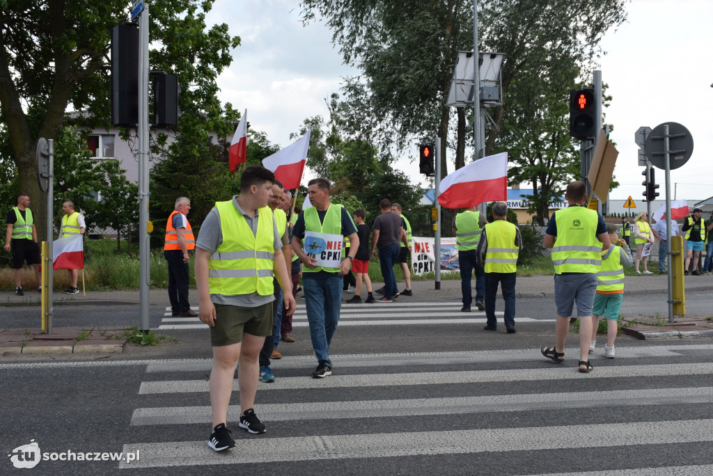 Protest przeciw budowie CPK na DK 92