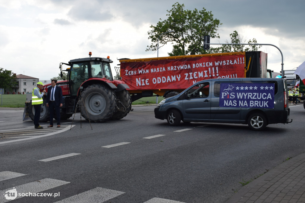 Protest przeciw budowie CPK na DK 92