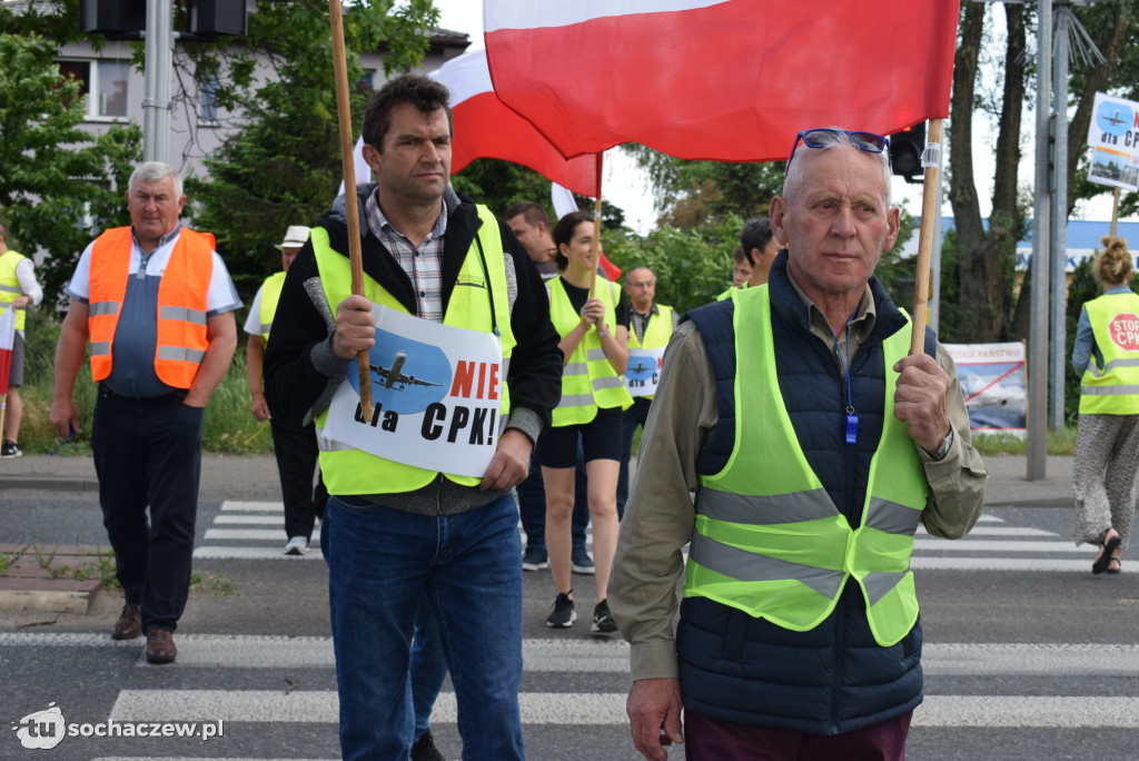 Protest przeciw budowie CPK na DK 92