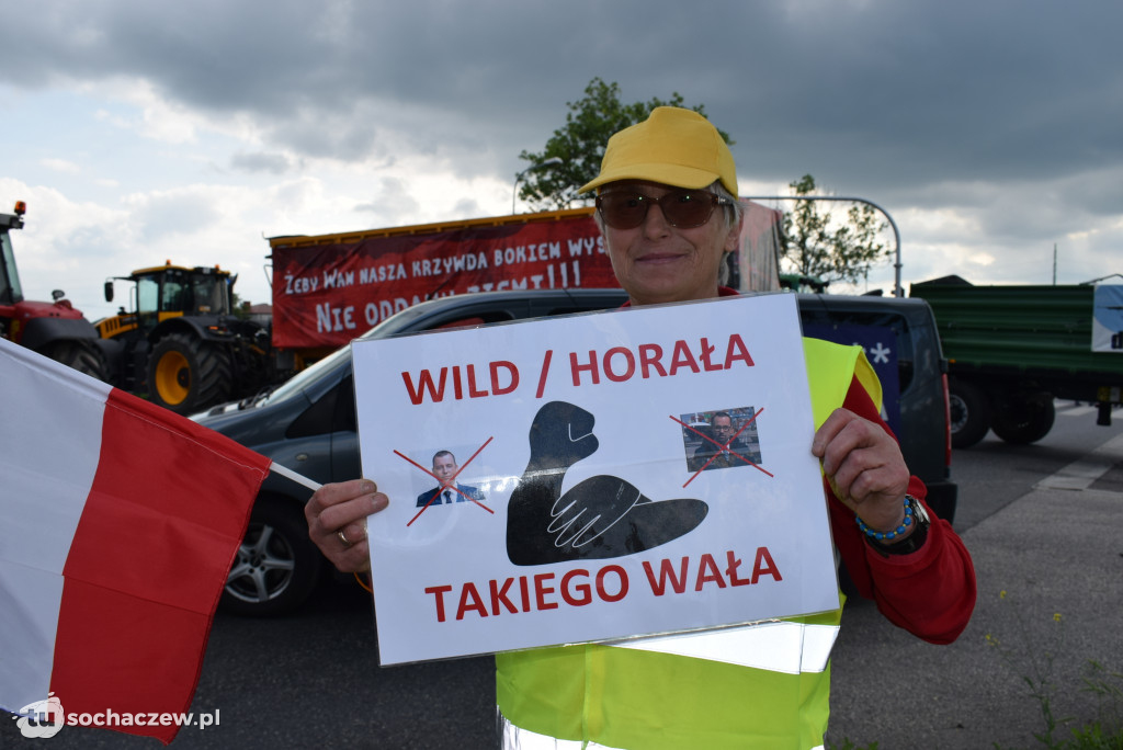 Protest przeciw budowie CPK na DK 92