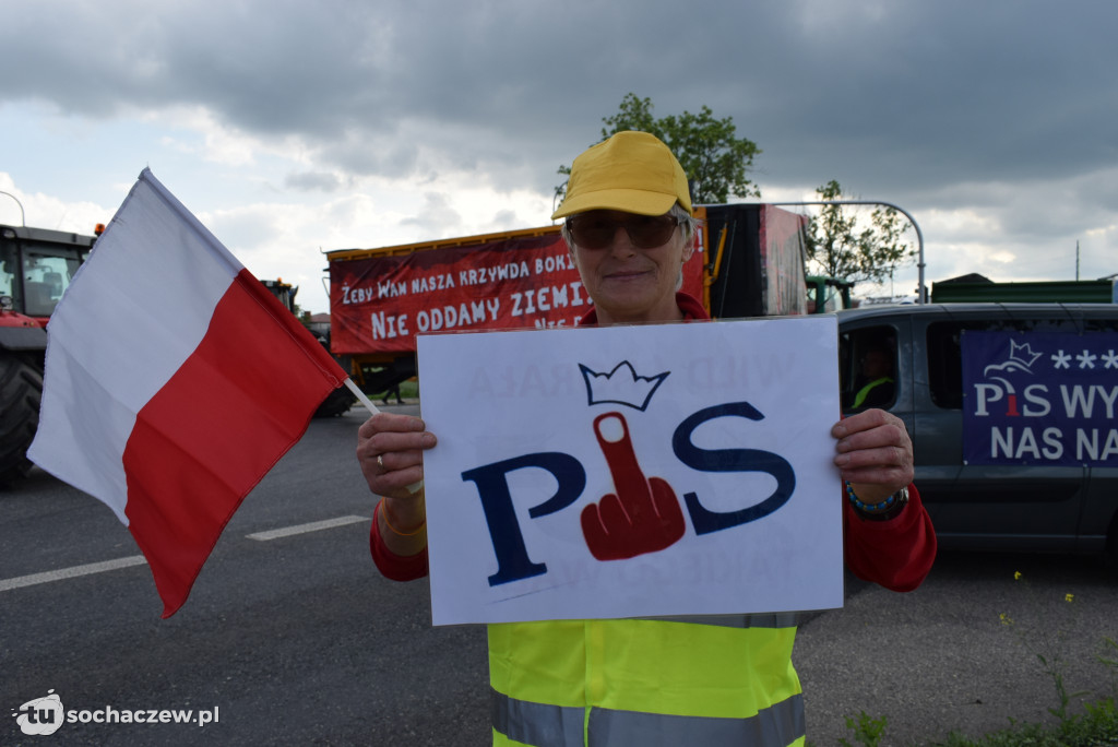 Protest przeciw budowie CPK na DK 92