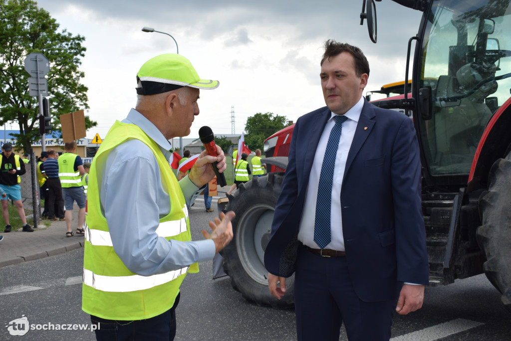 Protest przeciw budowie CPK na DK 92
