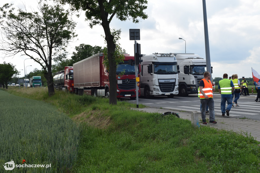 Protest przeciw budowie CPK na DK 92