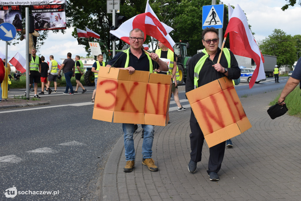 Protest przeciw budowie CPK na DK 92