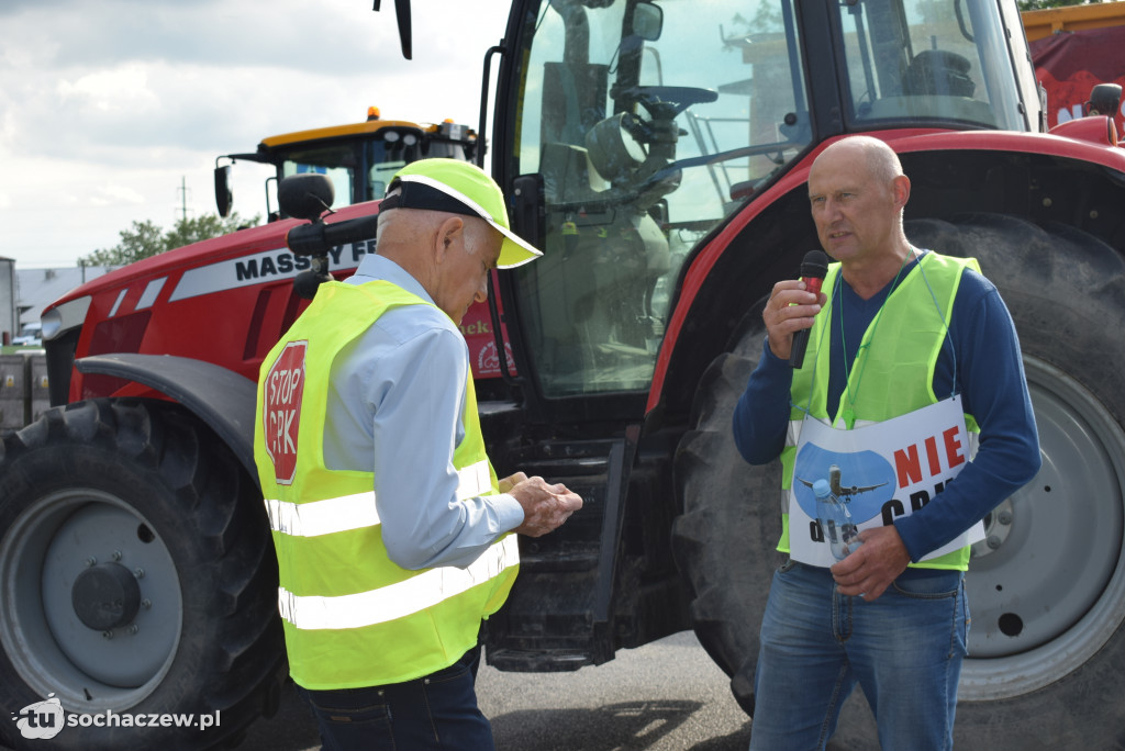Protest przeciw budowie CPK na DK 92