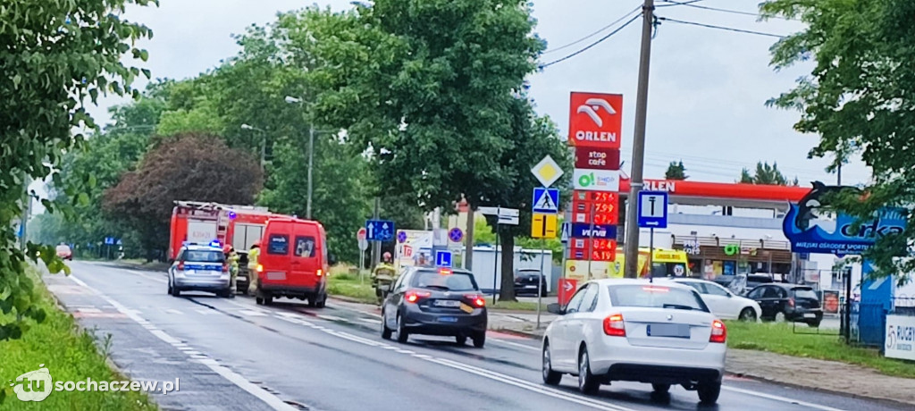 Zderzenie aut na Warszawskiej
