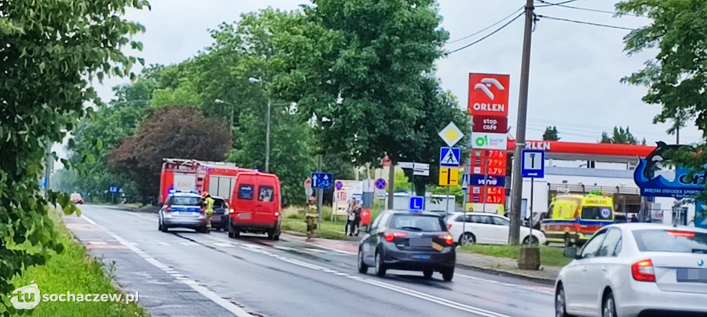 Zderzenie aut na Warszawskiej