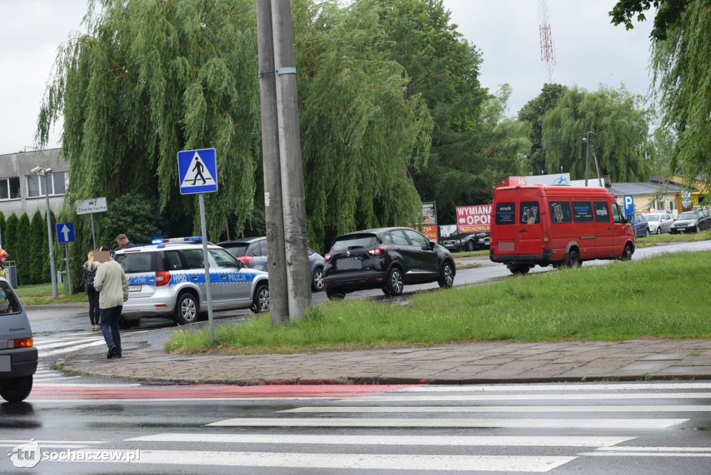 Zderzenie aut na Warszawskiej