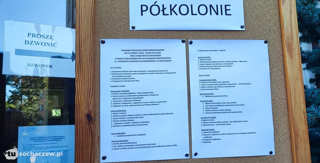 Półkolonie w SP nr 3 w Sochaczewie