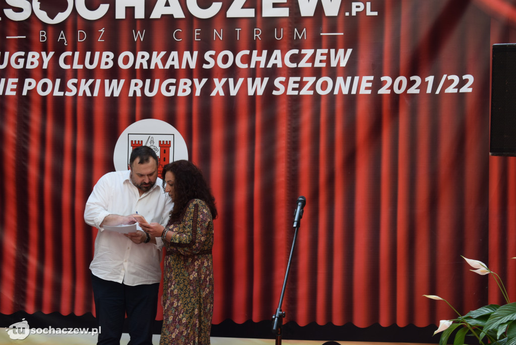 Złoci rugbiści w Kramnicach Miejskich. Spotkanie z władzami Sochaczewa i kibicami