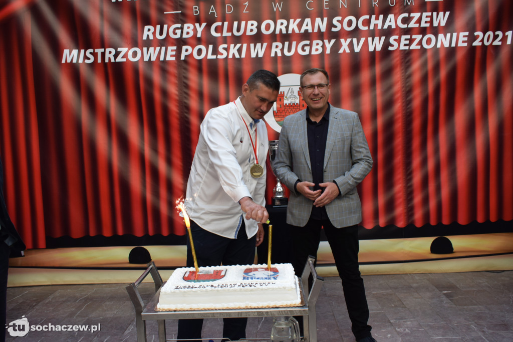 Złoci rugbiści w Kramnicach Miejskich. Spotkanie z władzami Sochaczewa i kibicami