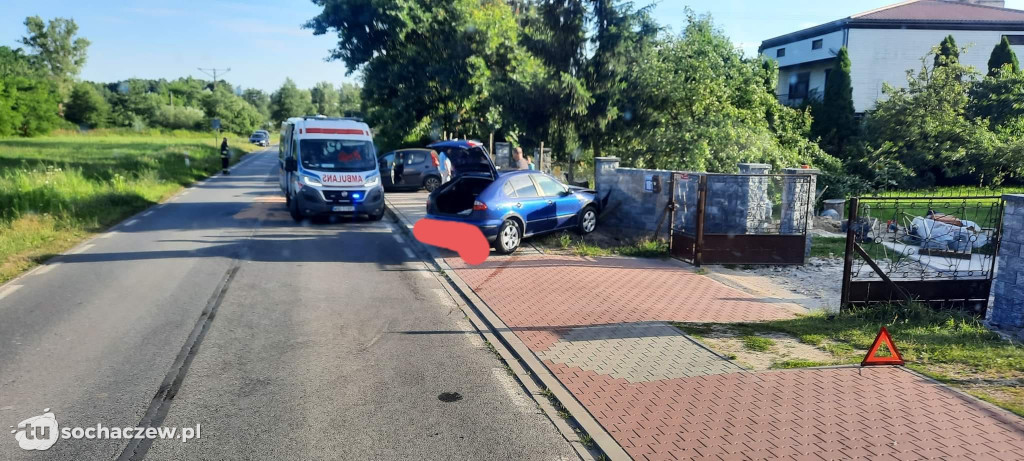 Zderzenie samochodów na Wyszogrodzkiej
