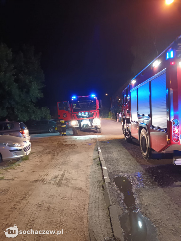 Nocny pożar na Korczka