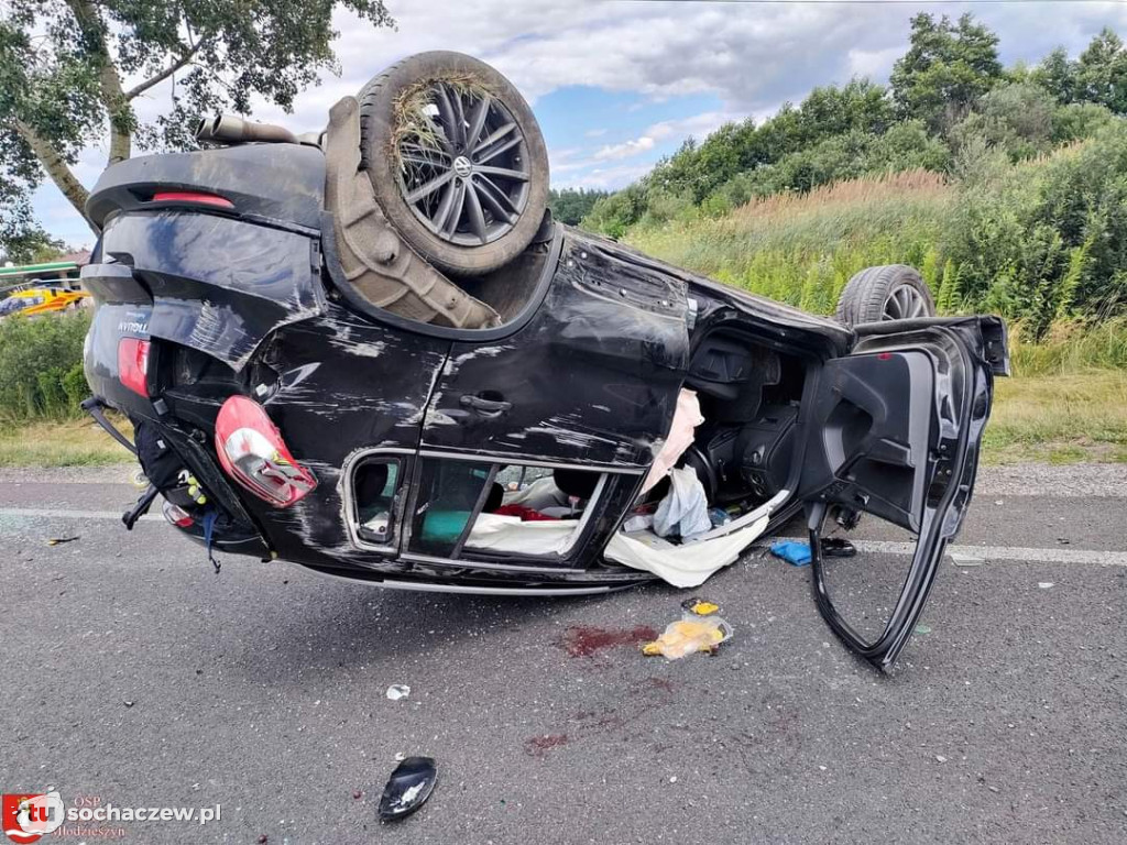 Wypadek w Młodzieszynku