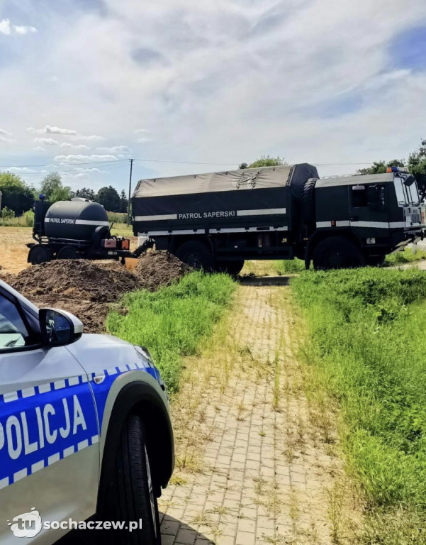 Policja zabezpieczyła miejsce znalezienia niewybuchów