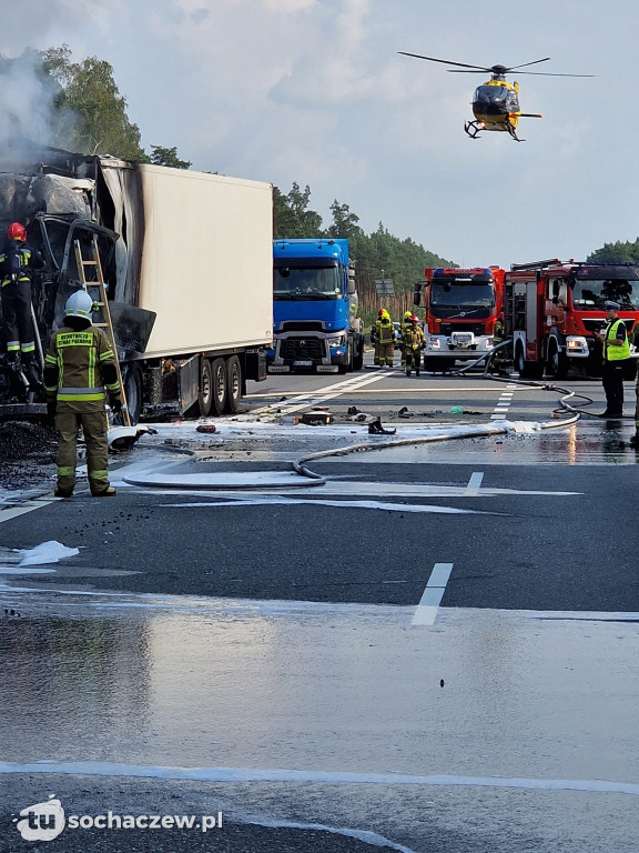 Zderzenie dwóch ciężarówek na DK 50 w Żyrardowie