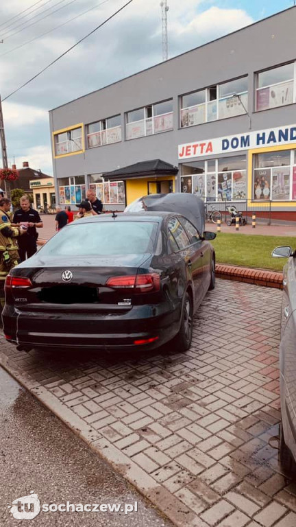 Pożar samochodu w Teresinie