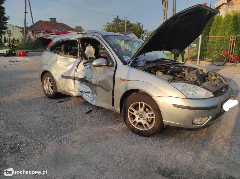 Wypadek w na DK 92 w Paprotni