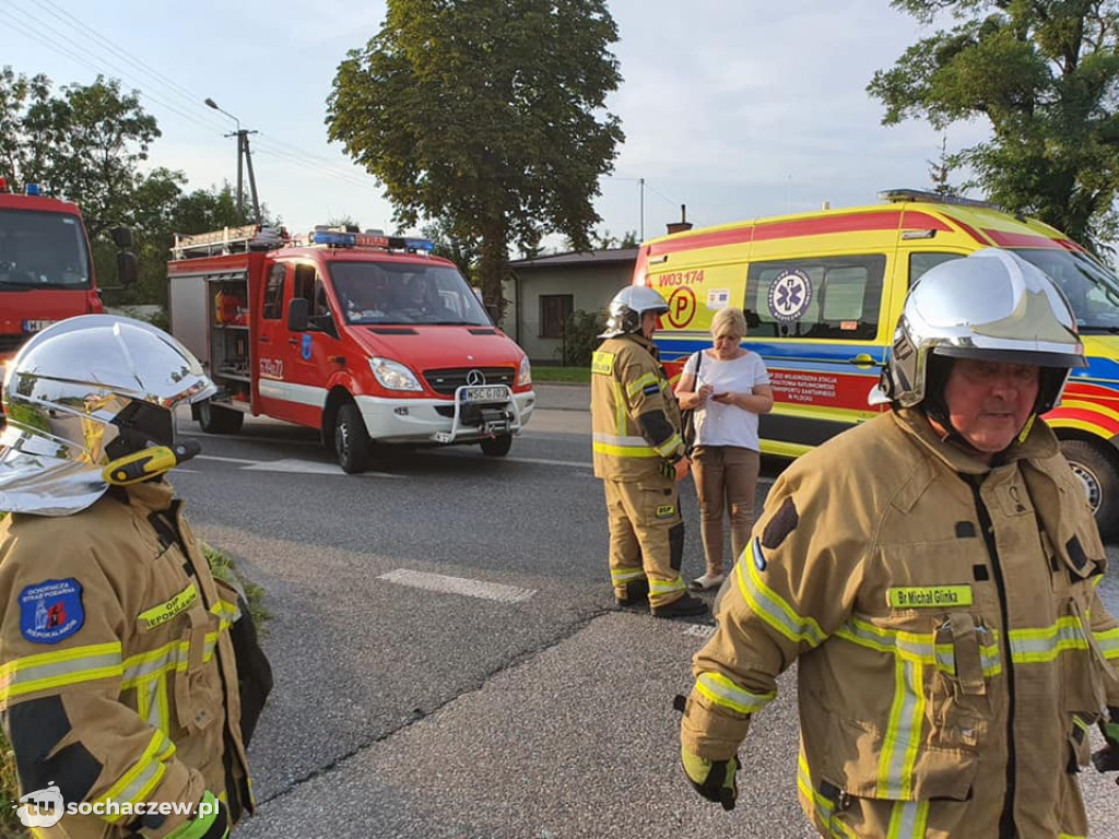 Wypadek w na DK 92 w Paprotni