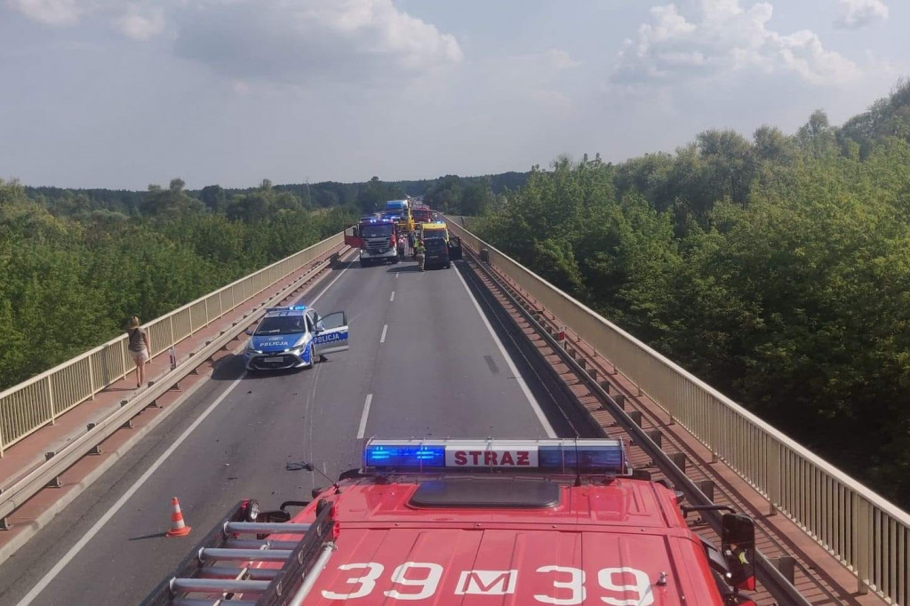 Wypadek na moście w Wyszogrodzie
