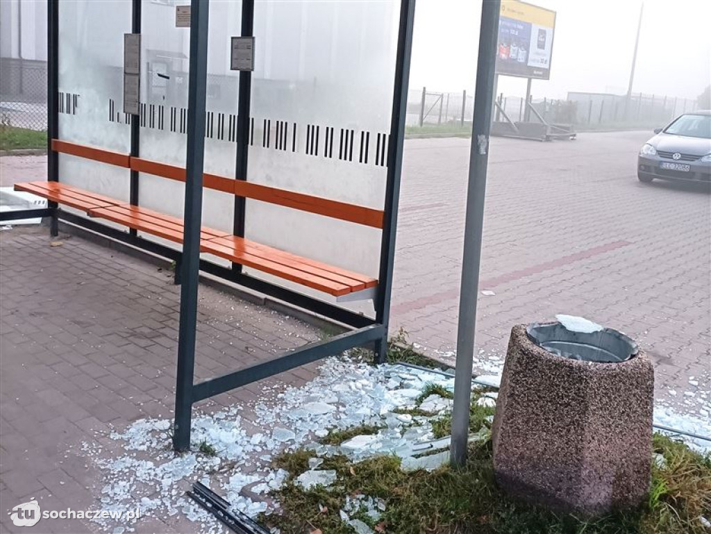 Przystankowi wandale poszukiwani
