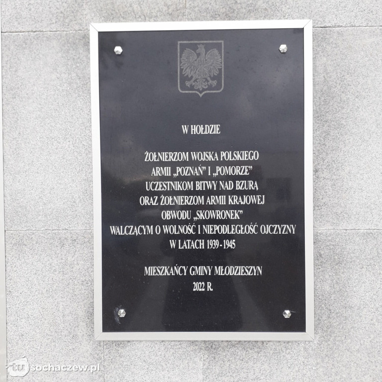 Renowacja pomnika w Młodzieszynie