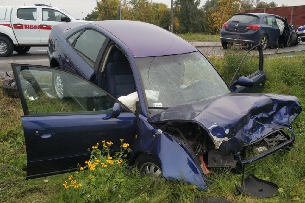 Wypadek na DK 50 w Żdżarowie