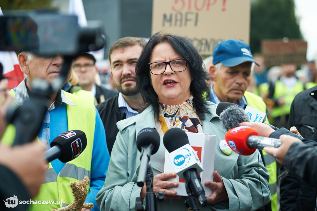 Protest przeciw CPK w Warszawie