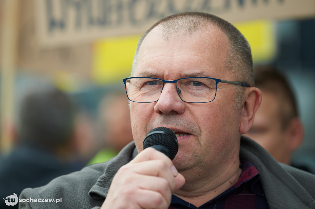 Protest przeciw CPK w Warszawie